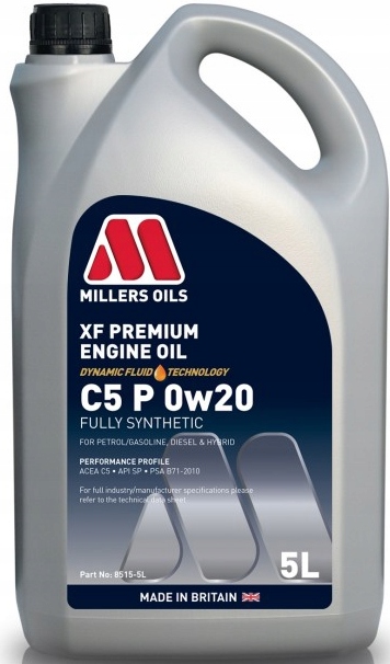 Olej silnikowy Millers Xf Premium C5 P 0w20 5L
