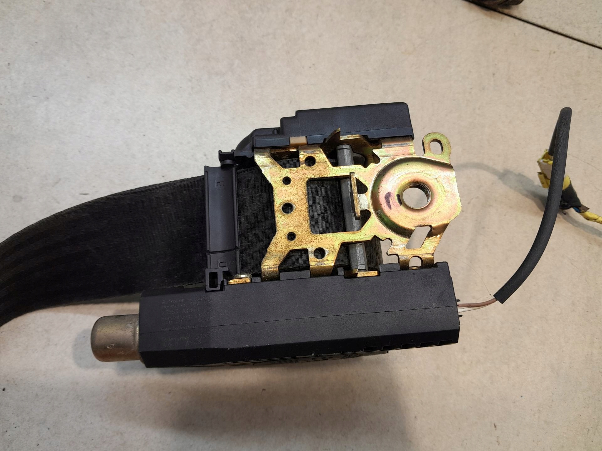 tension belt safety right front FIAT PANDA II