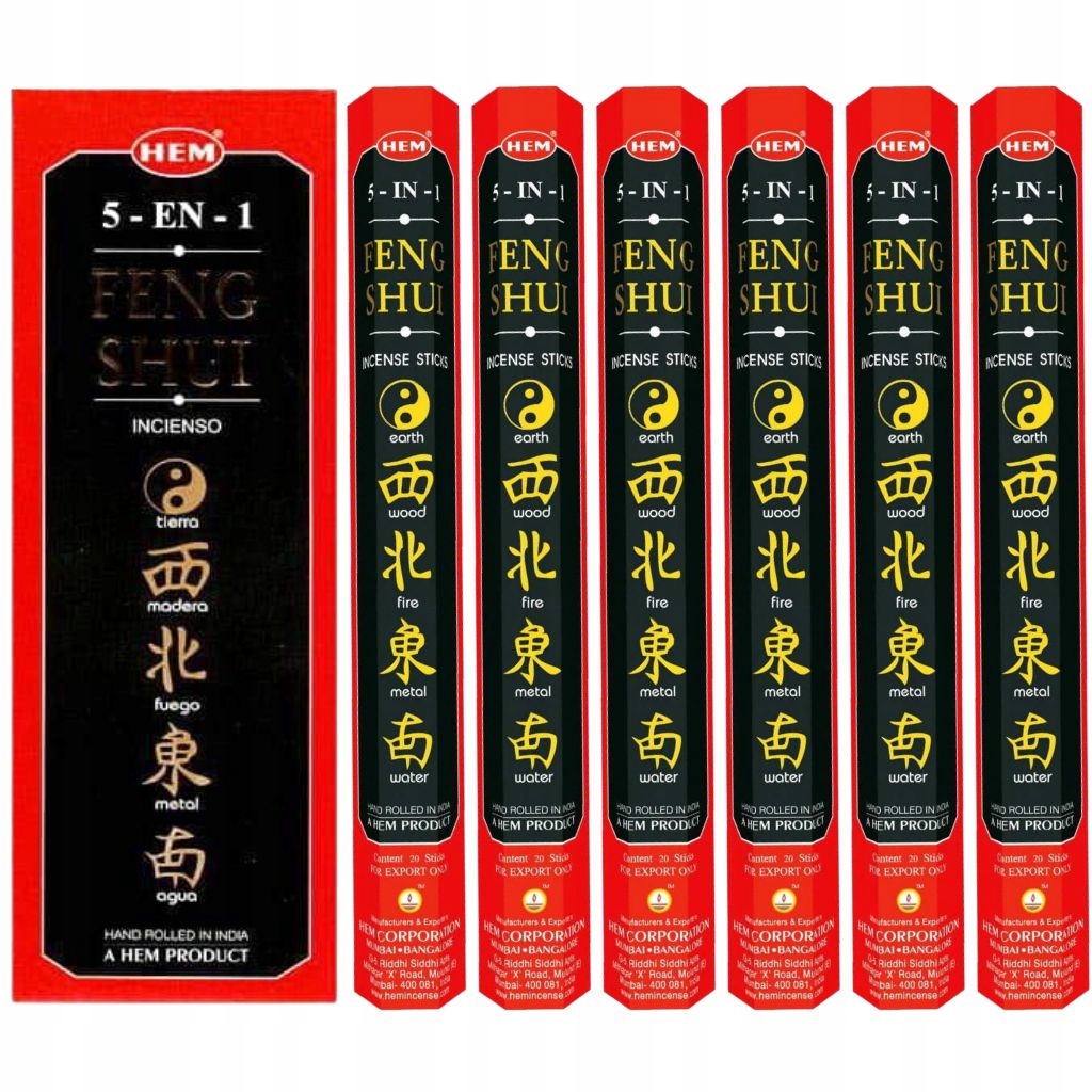 

Kadzidełka Hem Feng Shui (5in1) 120 sztuk