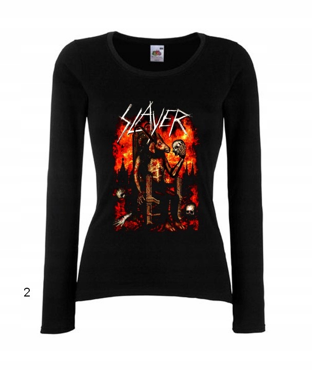 

Bluzka Damska Slayer thrash metal Wzory