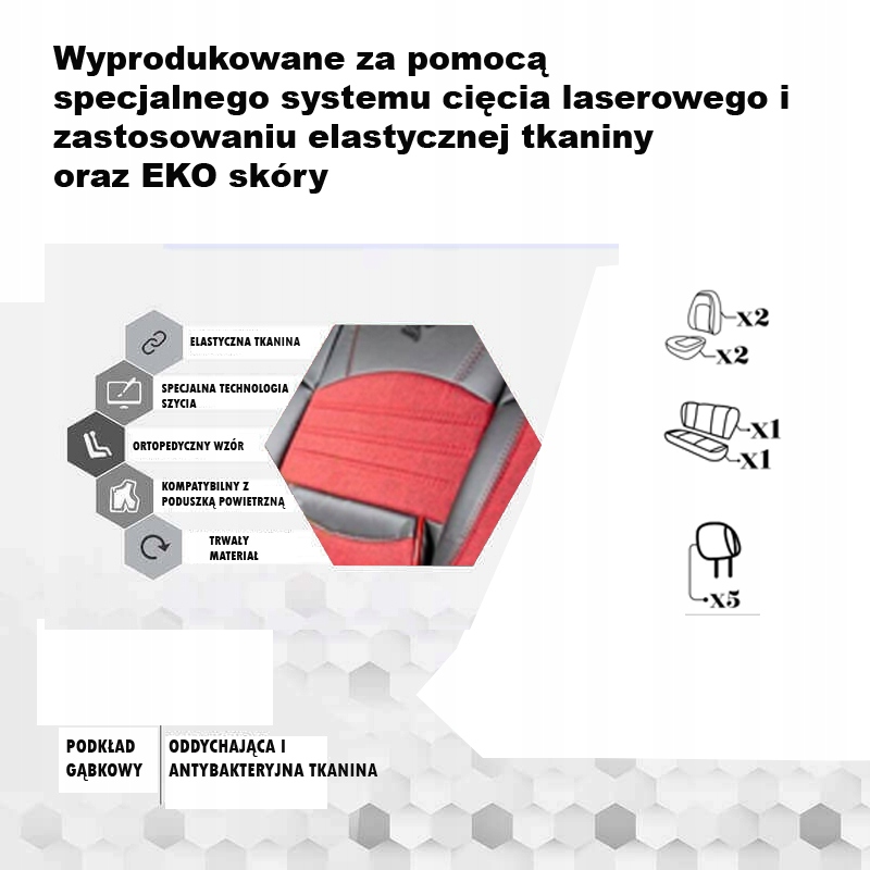 DODGE NITRO JOURNEY DURANGO POKROWCE NA FOTELE SAMOCHODOWE MOCNE Stan opakowania oryginalne