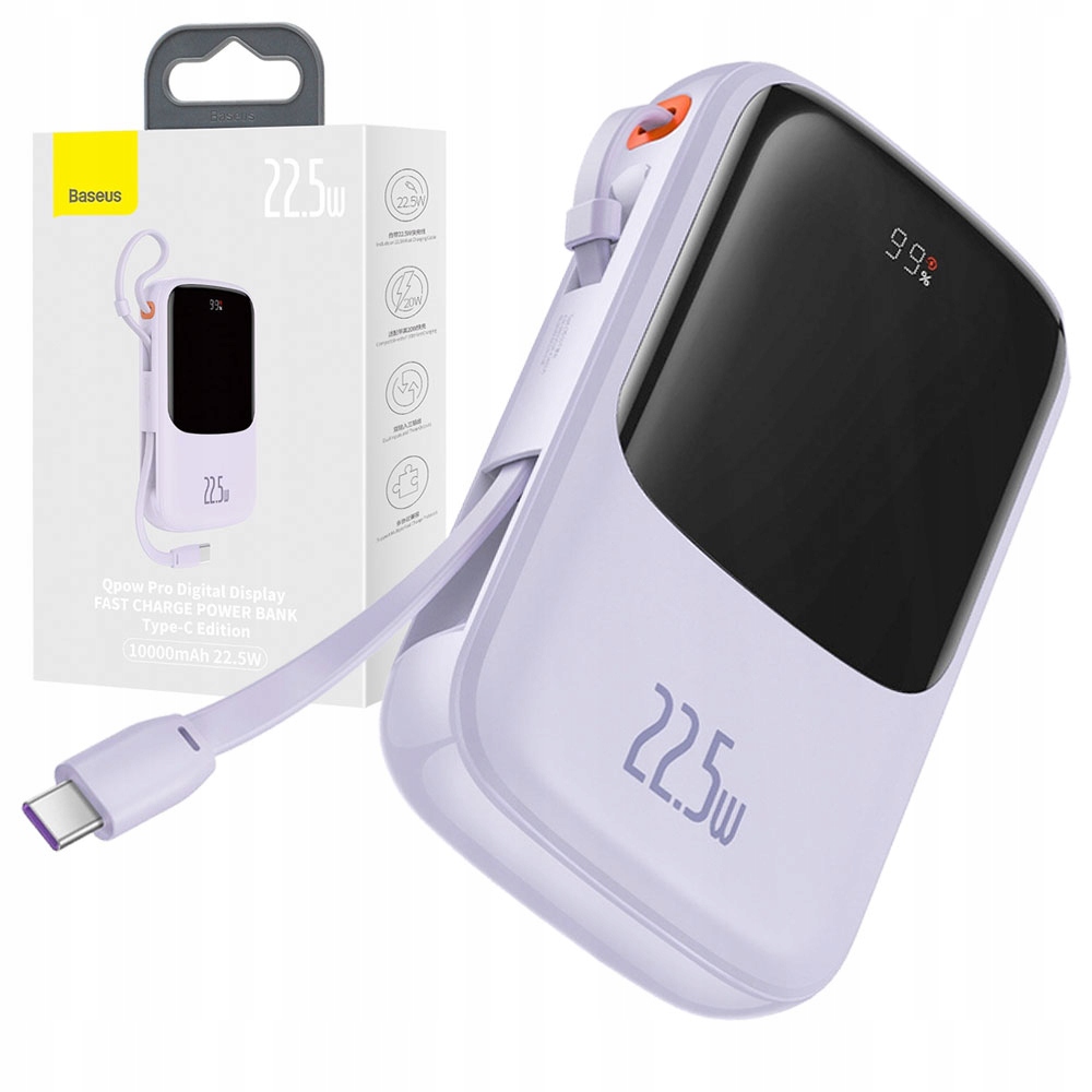

Baseus Power Bank Lightning/USB/USB-C 10000mAh
