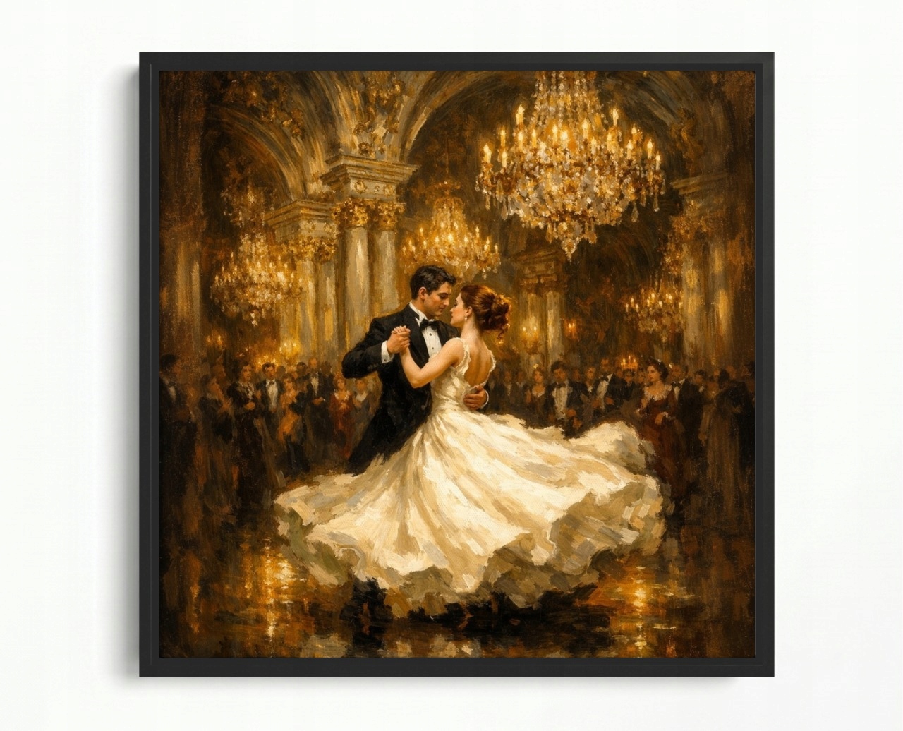 Obraz Rama American Box Hudba Tanec Bal Para Tanečníci Elegancia 60x60
