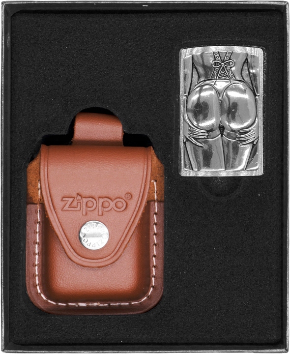 Sada Zippo Zapalovač Stocking Girl Trick Dárkový No4