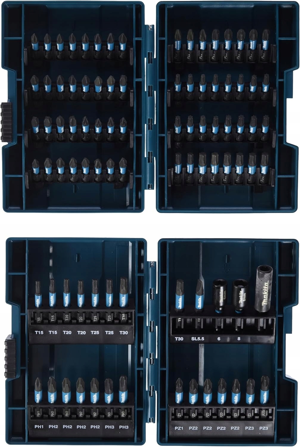 Makita E-03109 Sada úderových bitů Impact Black 90 ks Ph Pz Tx Nástavce
