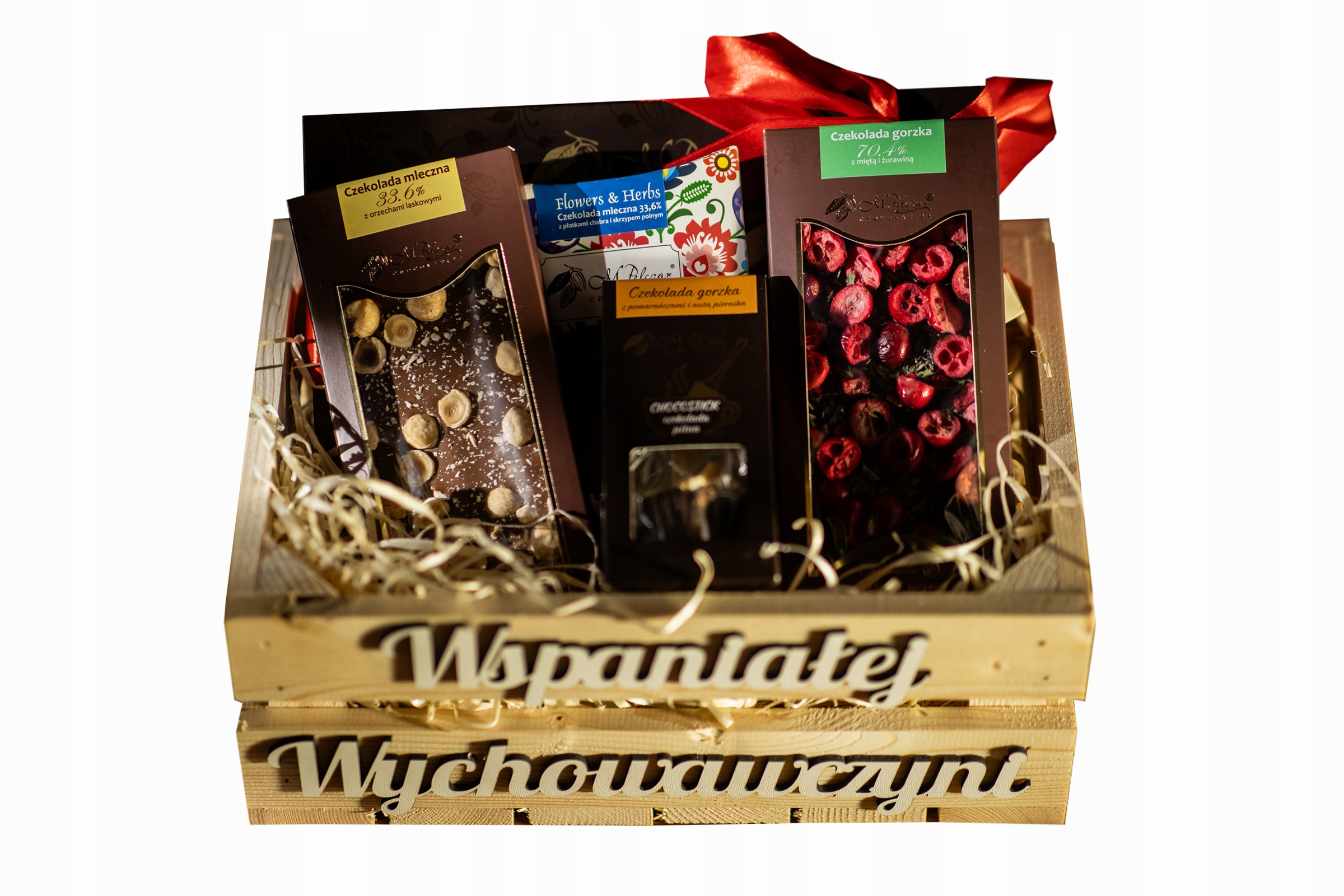 Levně Koš Dárkový Box dárek ke Dni učitelů, Čokoláda, Lanýže