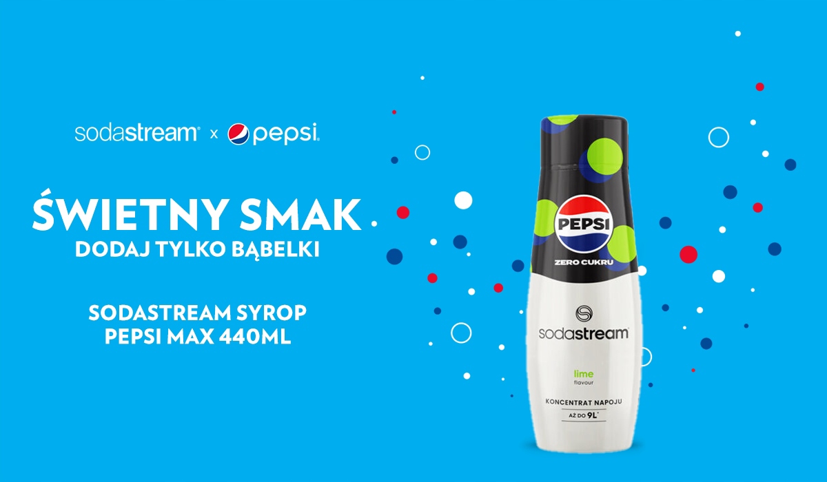 PEPSI LIME syrop SodaStream KONCENTRAT bez cukru do wody 440ml Kod producenta Pepsi Max Lime Flavour