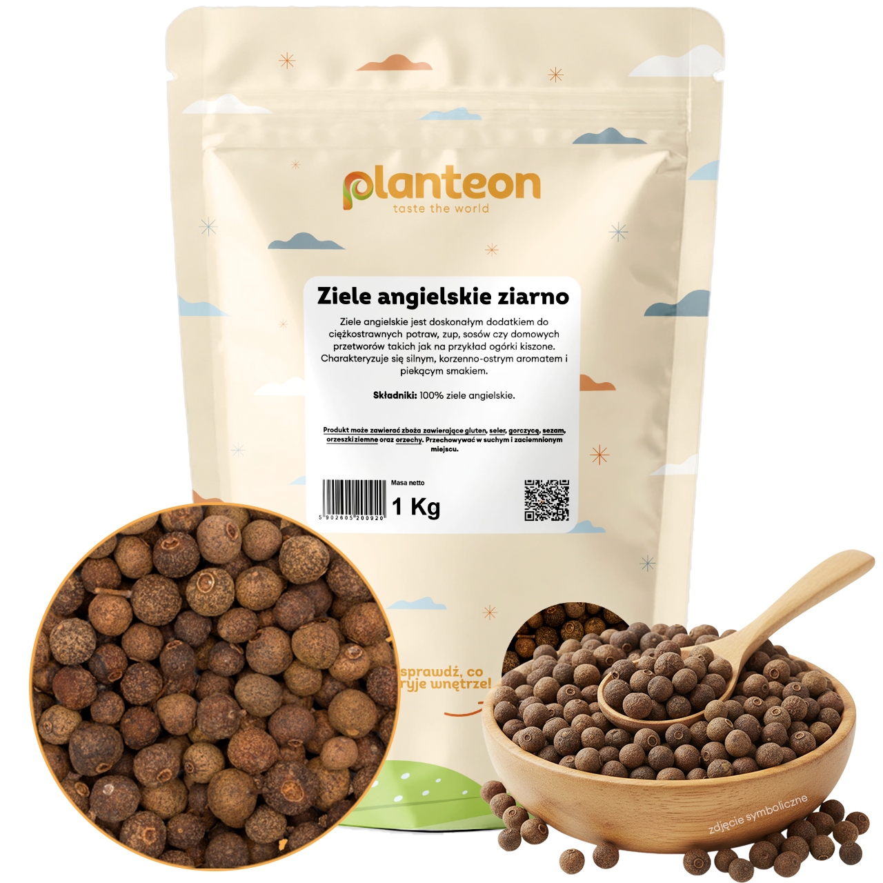 Nové koření zrno 1 kg aromatické zrno anglická kvalita