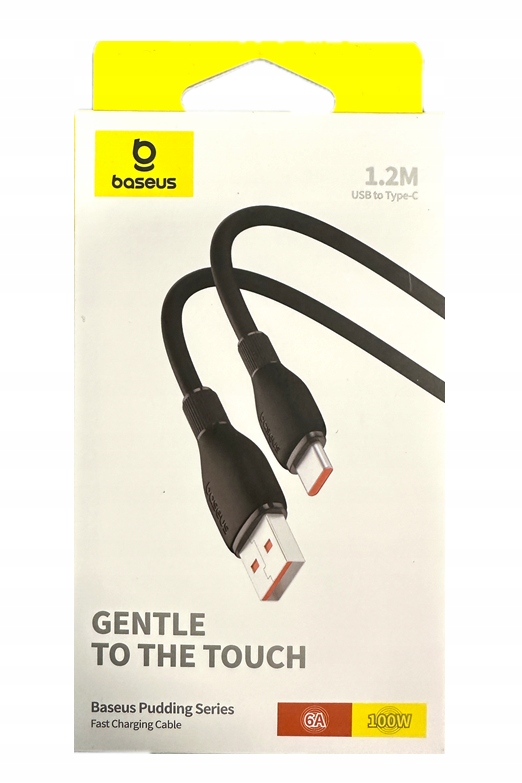 Kabel Baseus Pudding 100W Usb- A Usb- C 1,2m czarny Baseus