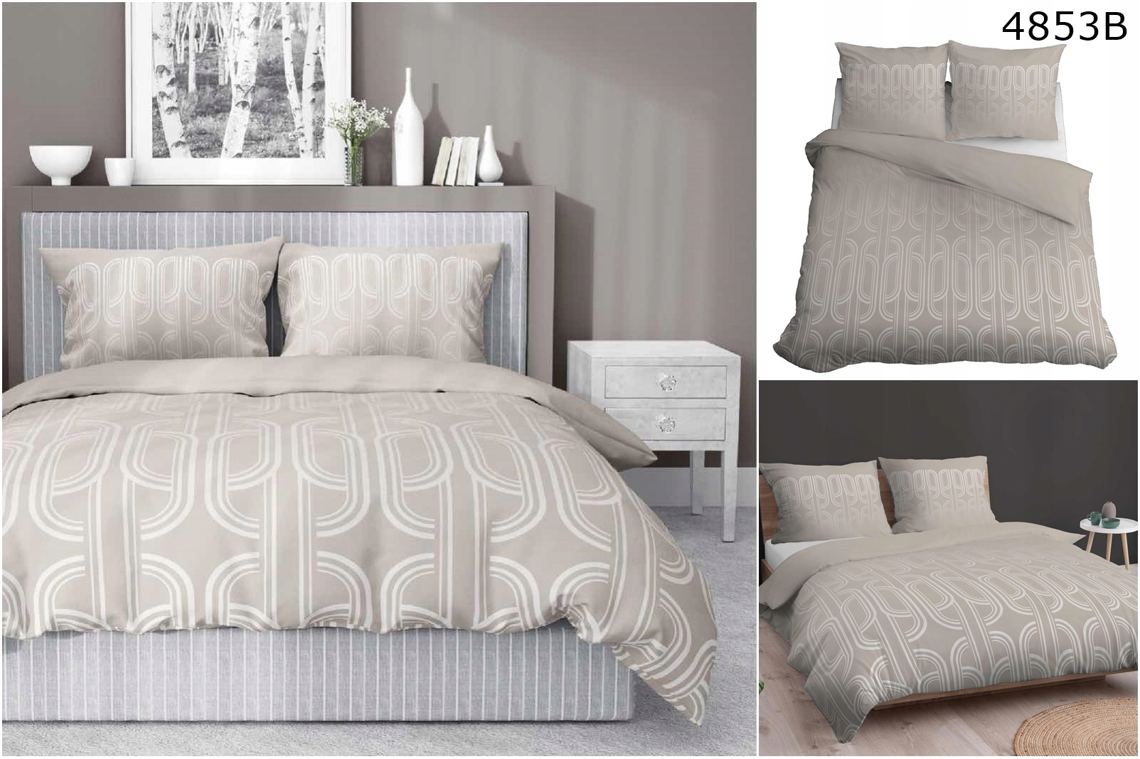 Komplet pościeli bawełnianej 160x200 NOWE WZORY 100% Bawełna Kod producenta 3457A