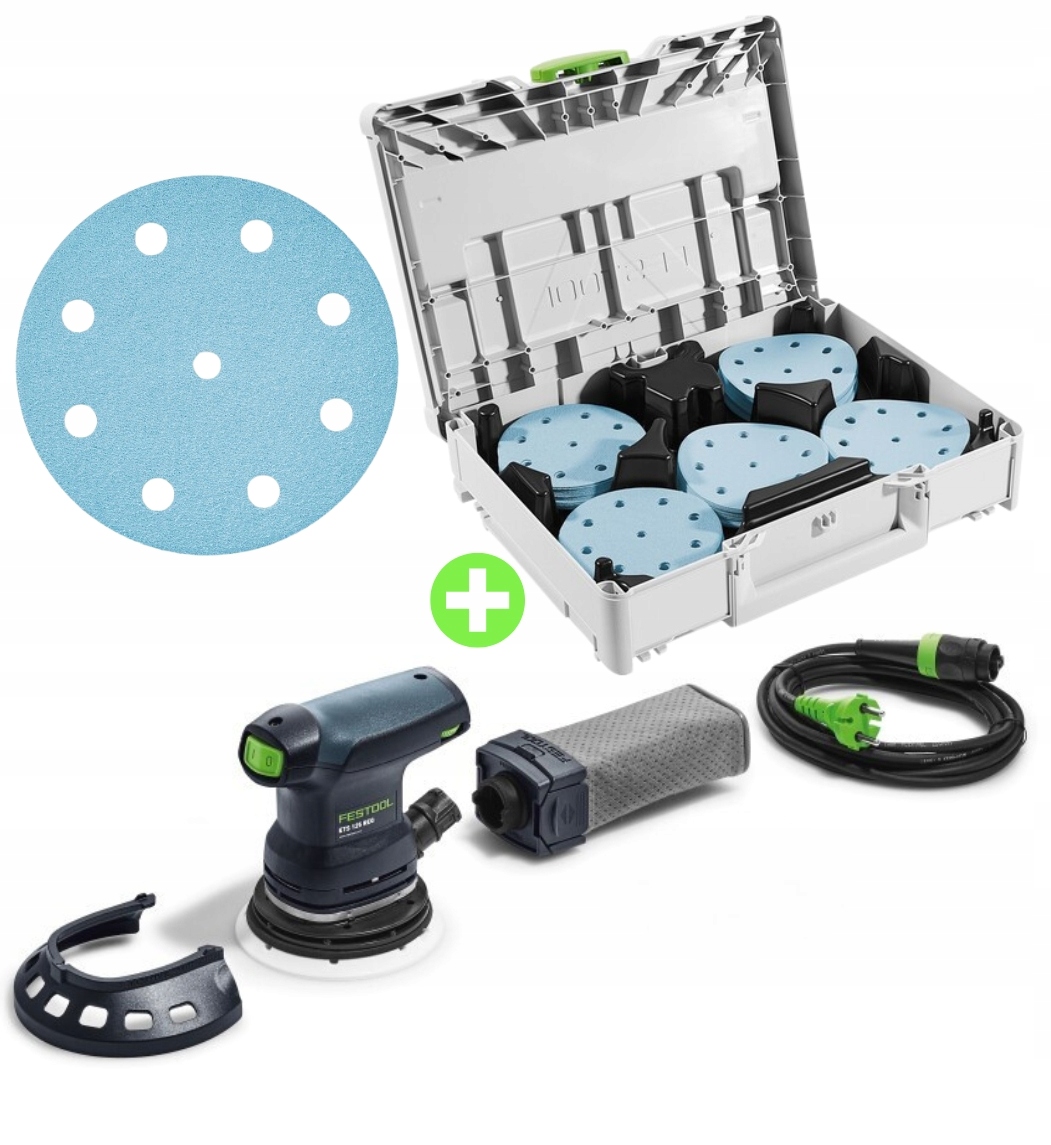 Festool Szlifierka Ets 125 Req Systainer z krążkami ściernymi 201213