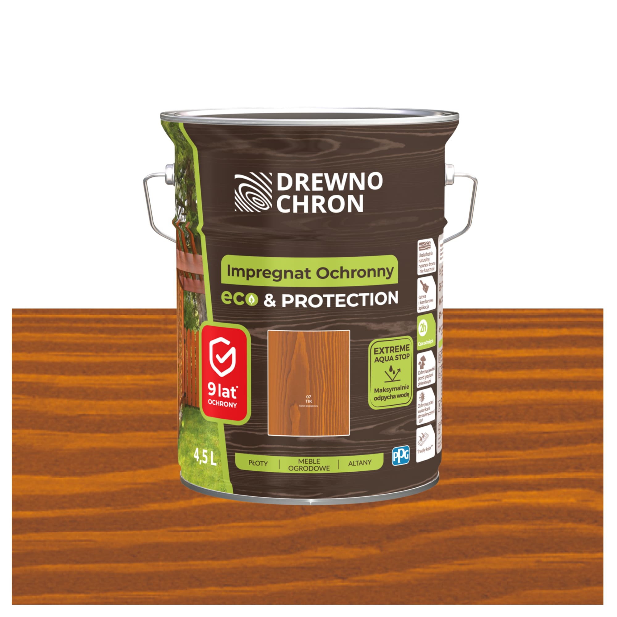 Drewnochron Impregnat do drewna Eco&Protection tik 4,5l