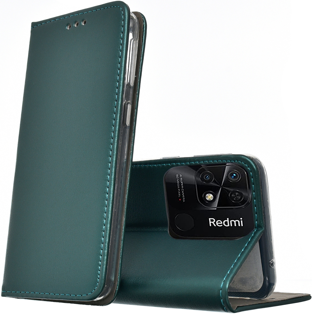 

Etui skóra Magnet Szkło 9H do Xiaomi Redmi 10C