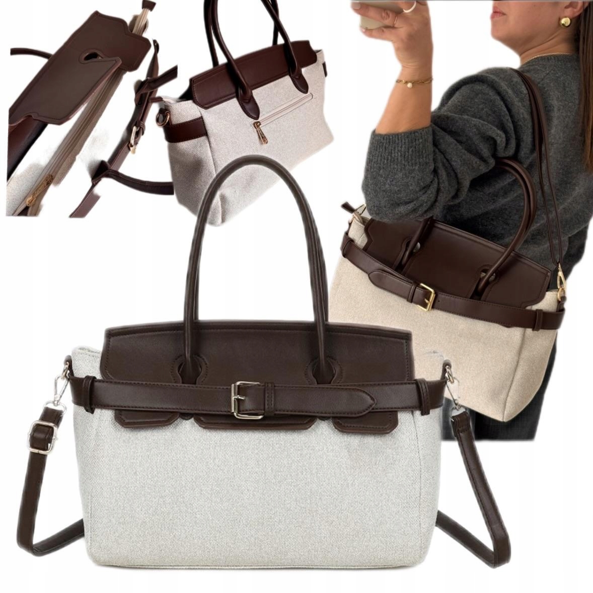 Dámská Dárek Taška Na Velikonoce Shopper Gallantry Béžová Taška Viral A4