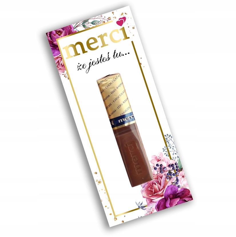 

Podziękowania dla gości Merci na ślub wesele