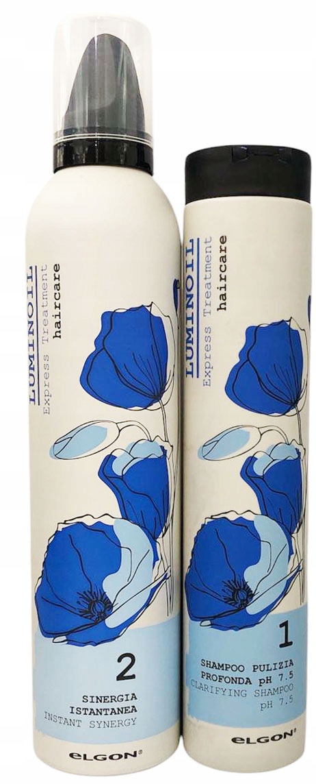 Elgon Zestaw Luminoil Szampon I Odżywka W Piance Bez Spłukiwania 250/300ml