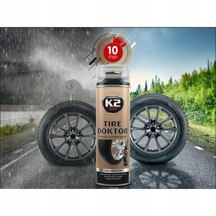 K2 TIRE DOKTOR KOŁO ZAPASOWE 500ML ŚRODEK DO NAPRAW OPON Numer katalogowy producenta B311