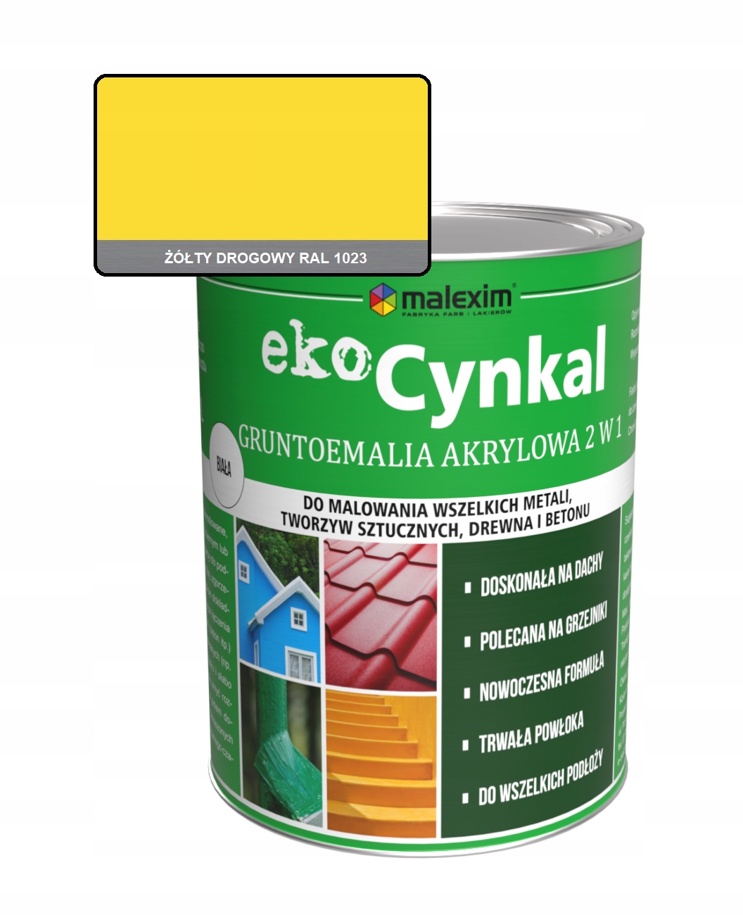 Univerzální Barva 2 v 1 Ekocynkal 10L Ral 1023
