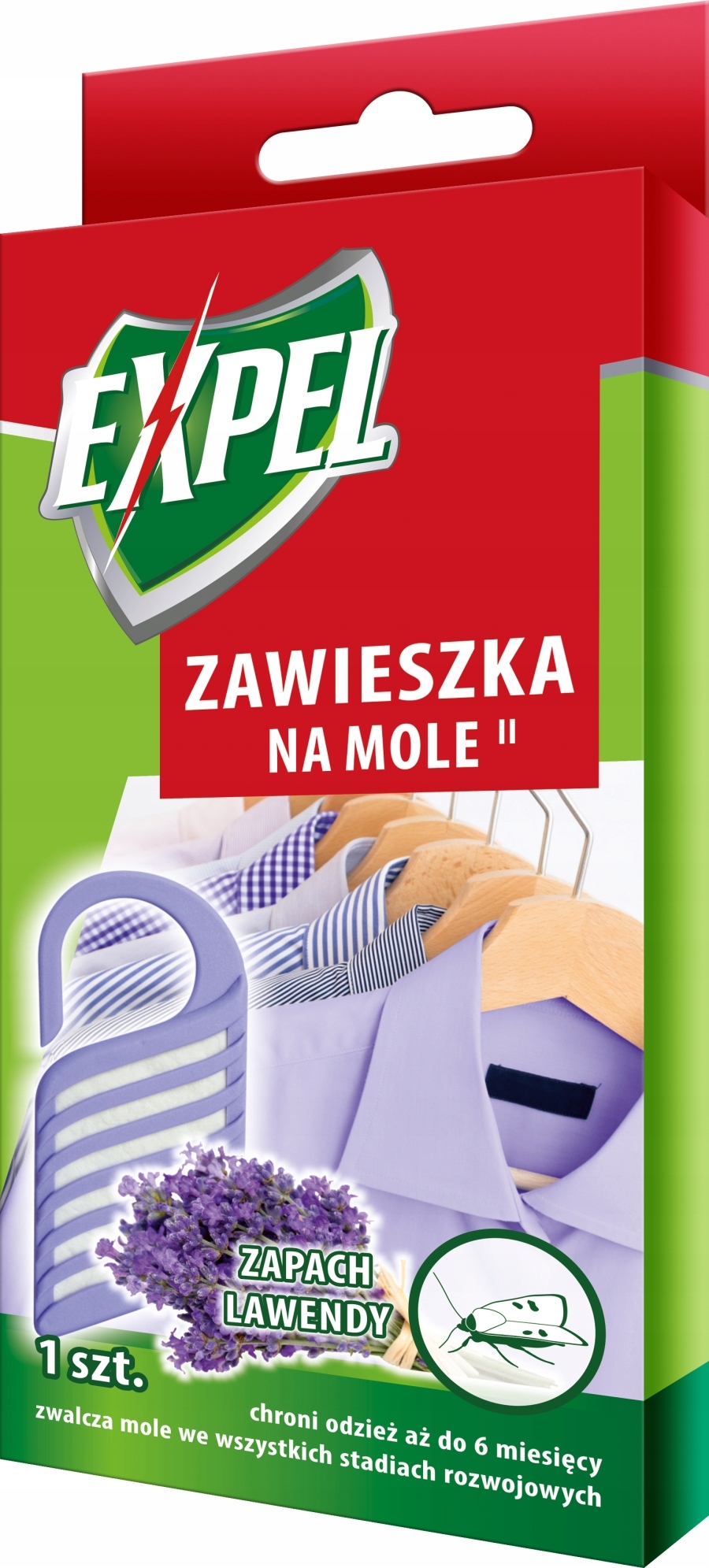 

Expel Zawieszka na mole zapach Lawendy