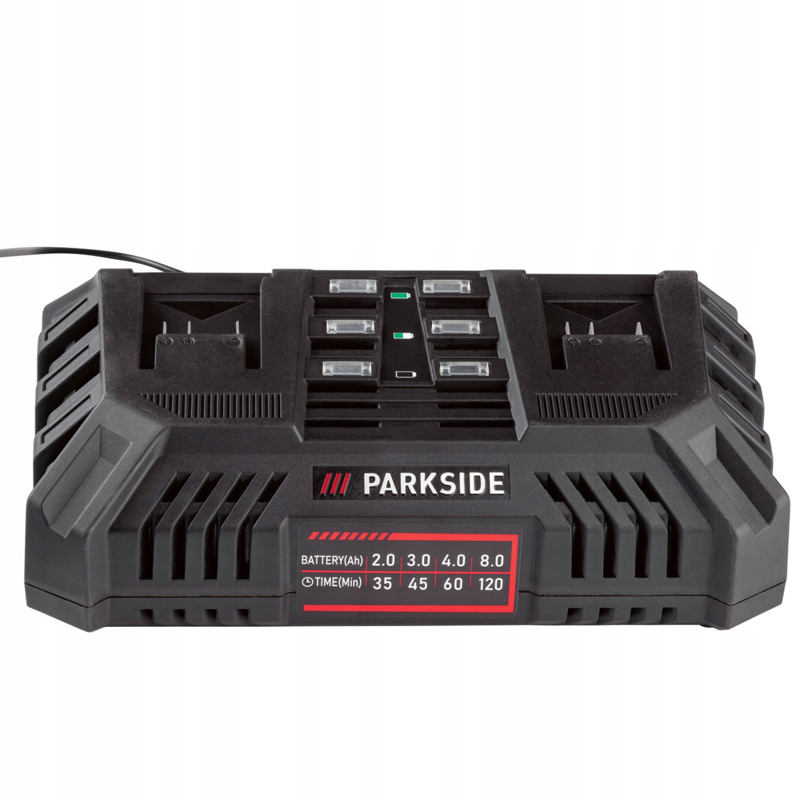 PARKSIDE Szybka podwójna ładowarka 20V, 2 x 4,5A parkside ładowarka PDSLG