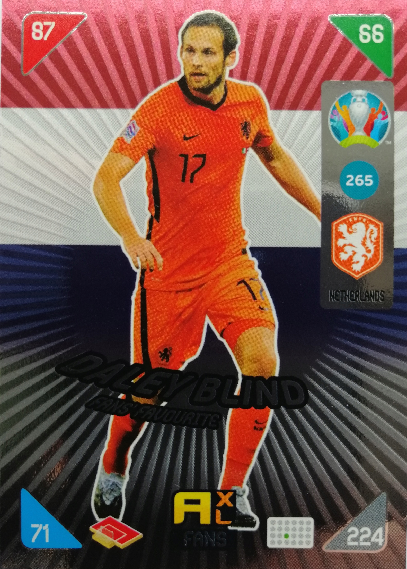 Euro Kick Off 2021 Fans Favourite 265 Daley Blind