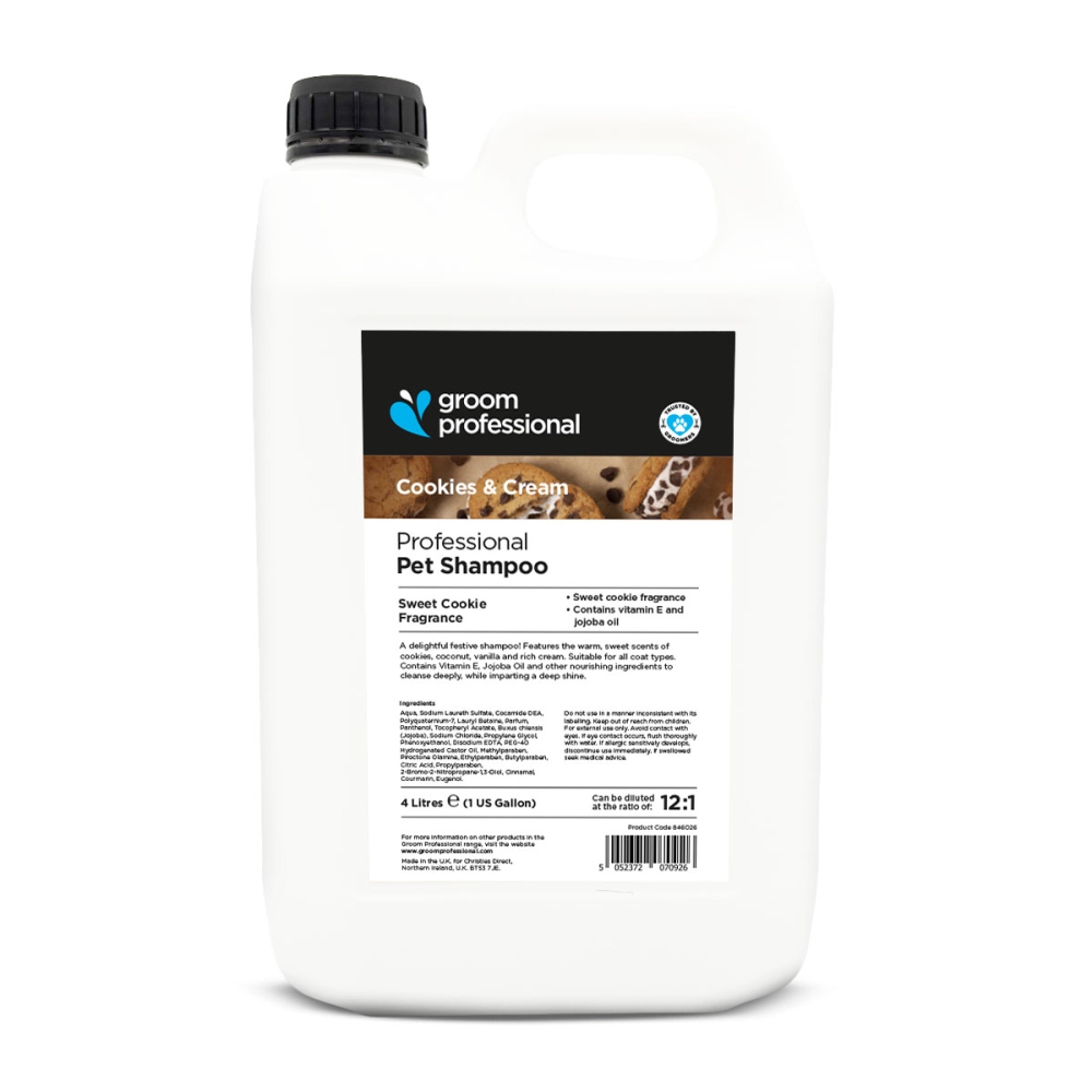 Groom Professional Cookies & Cream 4 l szampon oczyszczający dla psa