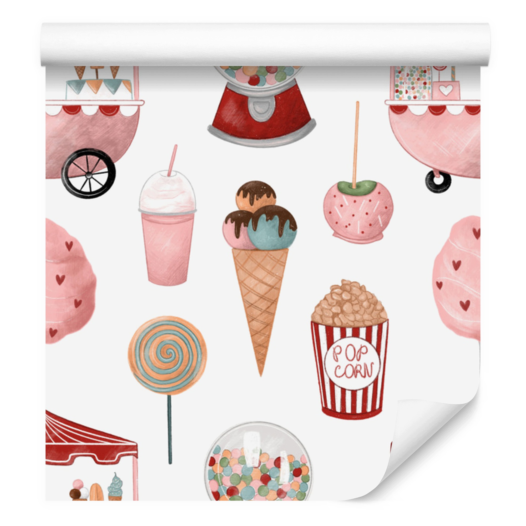 Tapeta Sladkosti s zábavou do obývacího pokoje a ložnice 50x1000 cm