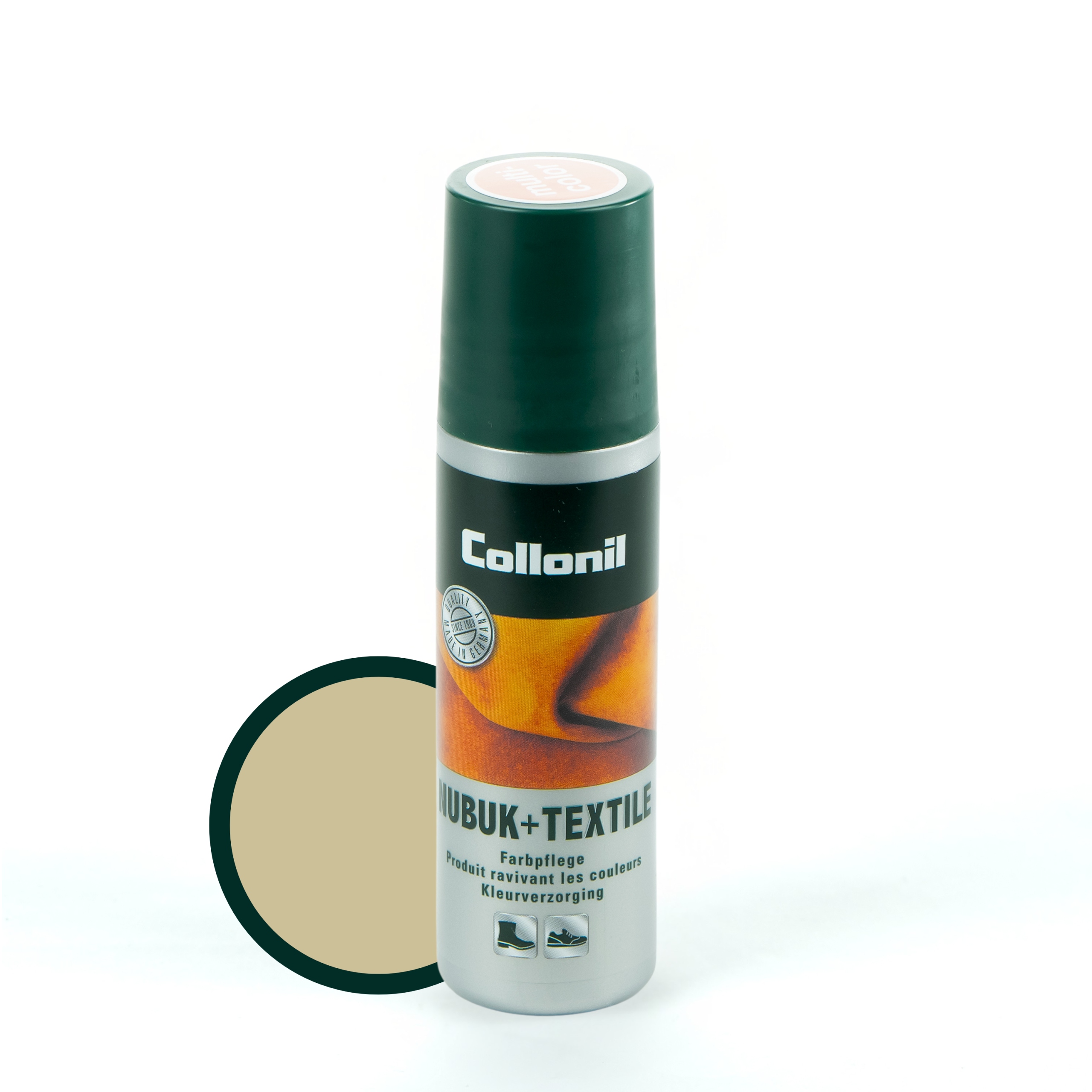 PASTA DO BUTÓW ZAMSZ NUBUK COLLONIL GĄBKA 100ML BEŻOWY RENOWACJA KOLORU