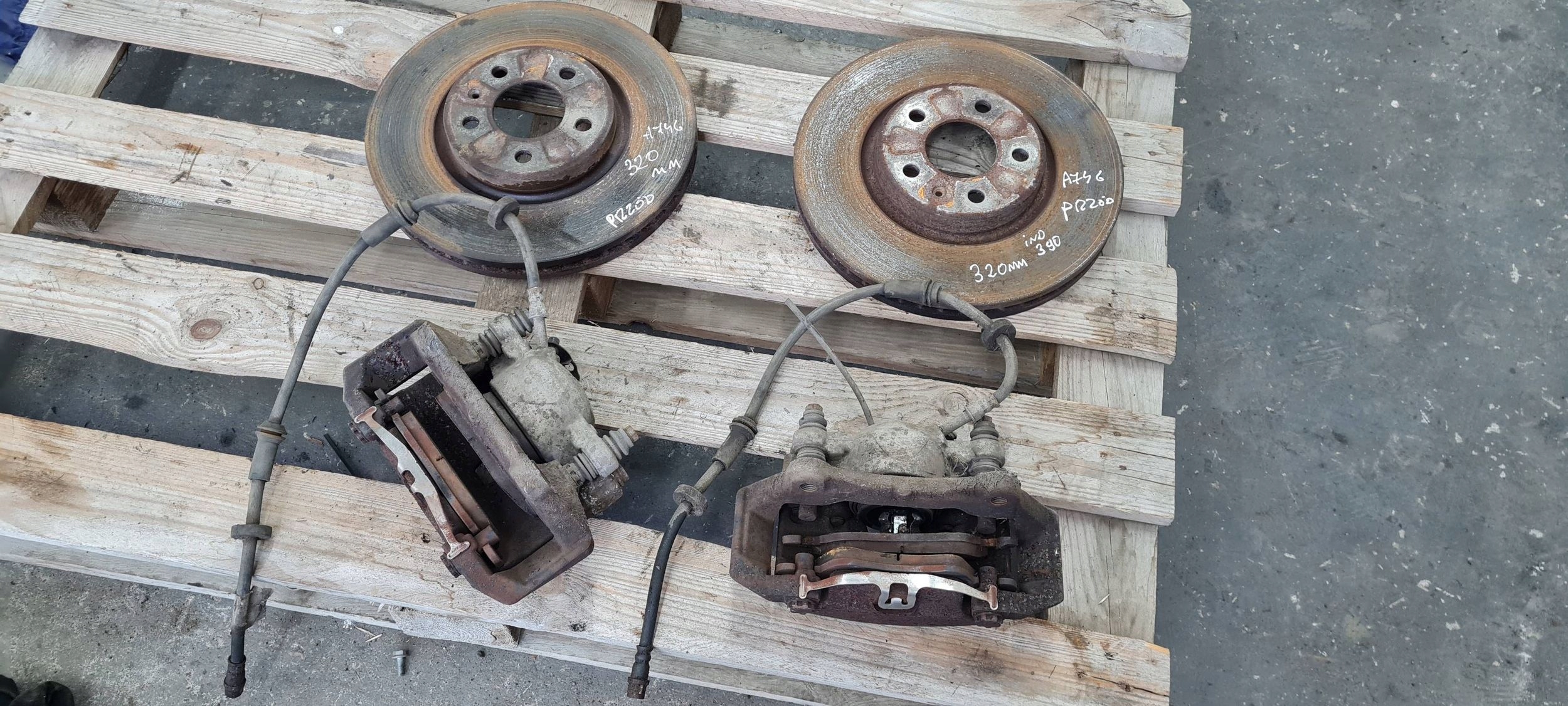 A7 4G caliper brake discs running board front 320MM 5X112 A6 C7 4G A4 B8 Q5