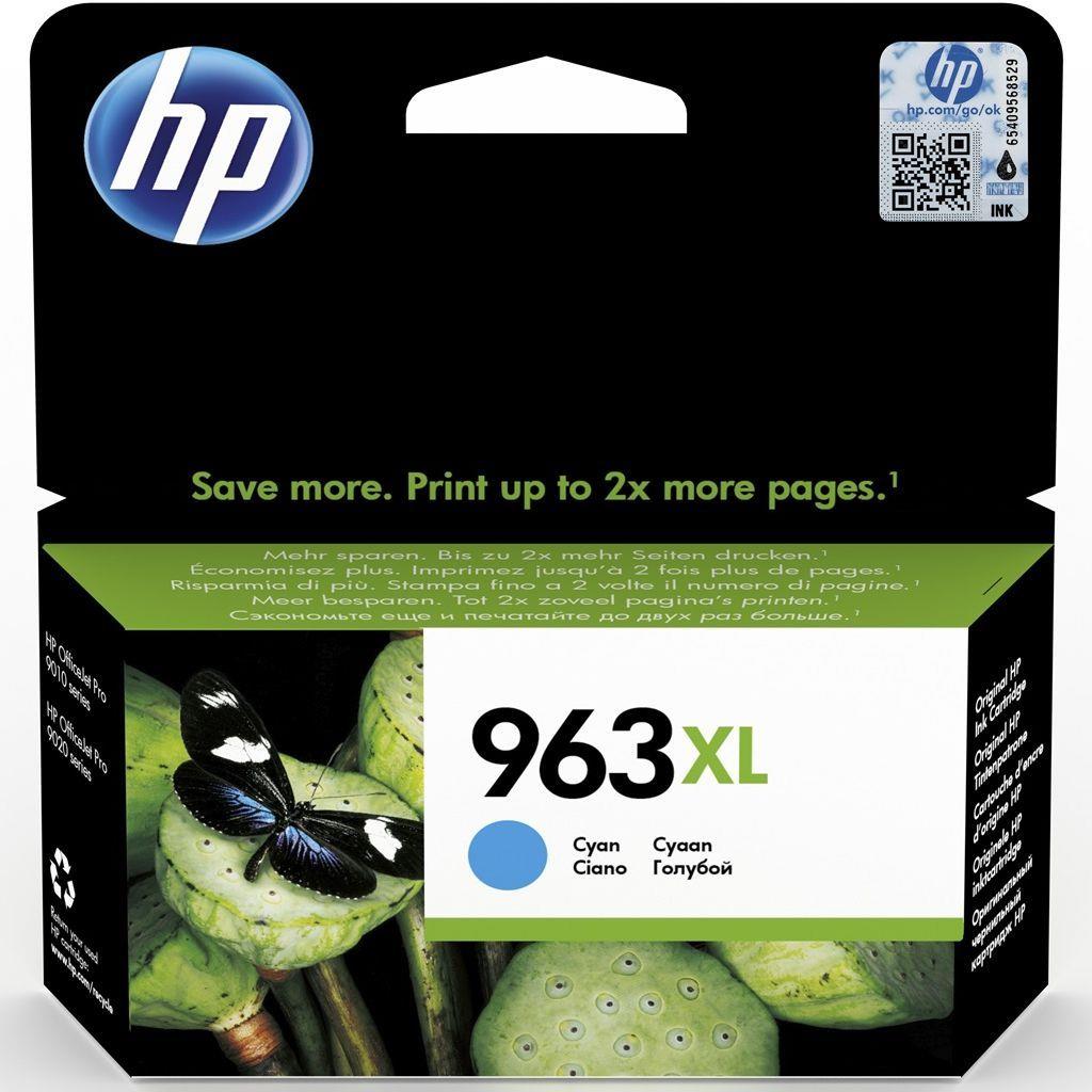 Hp Barevný Inkoust Cyan 963XL Pro Tiskárnu 3JA27AE, Originální, Výkonný