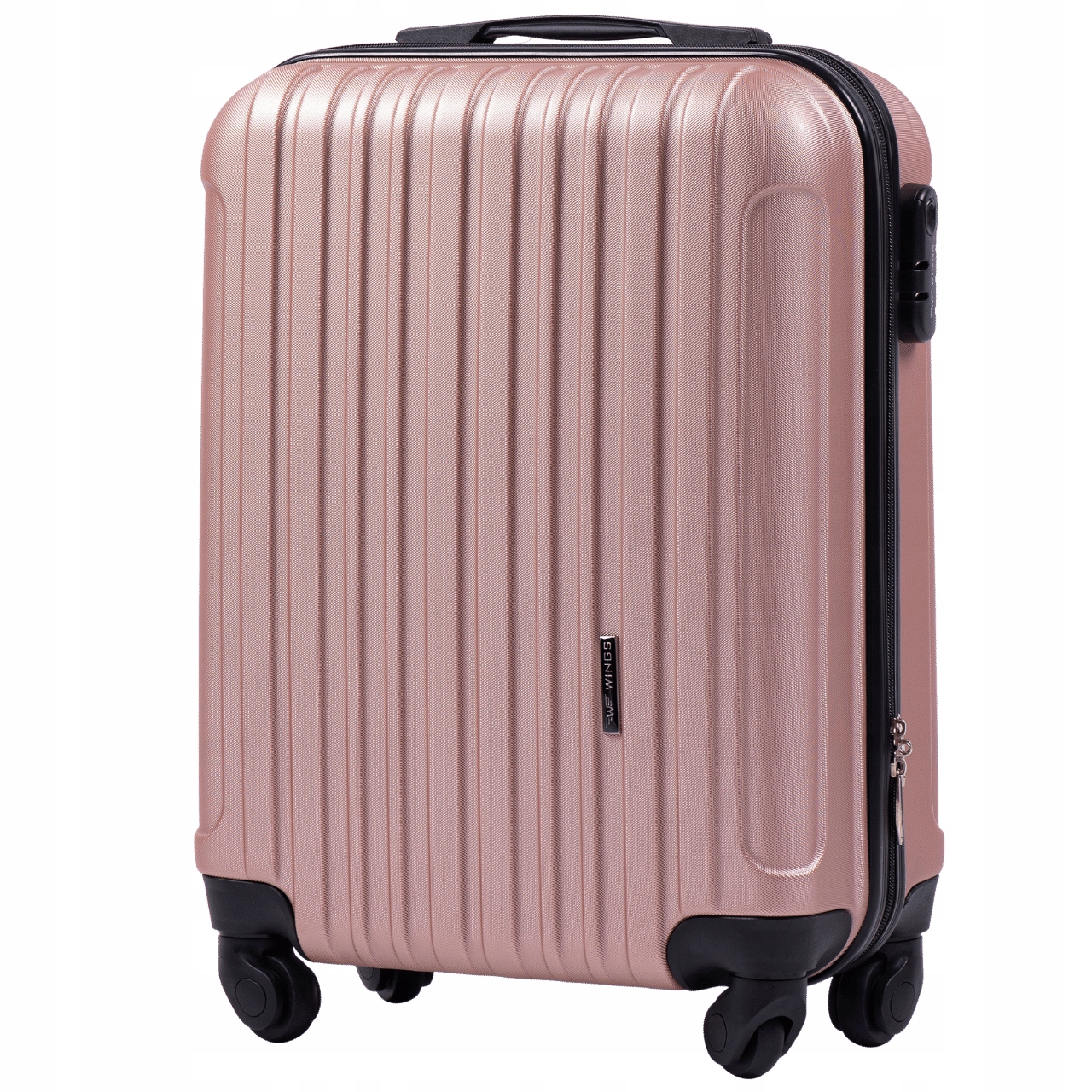 Kabinový cestovní kufr Wings Flamingo 20" Rose Gold