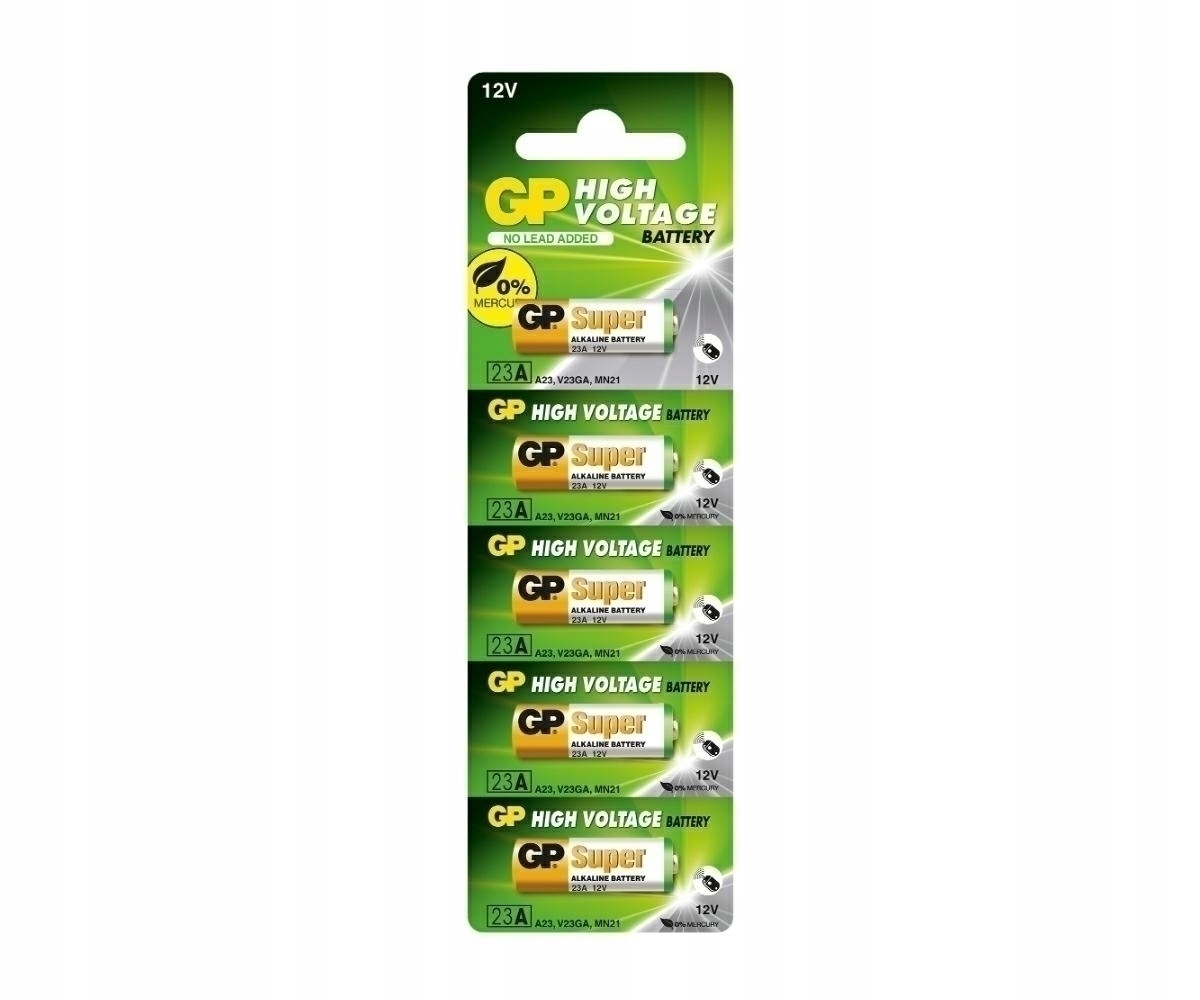 

5x Bateria alkaliczna Gp 12V 23A MN21 23AF-2 Ga