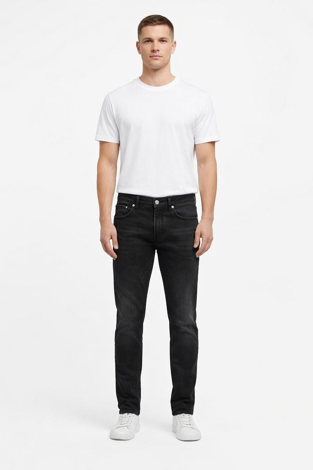 Pepe Jeans Černé Džíny S Oděrkami Bavlna 28/32 Awa