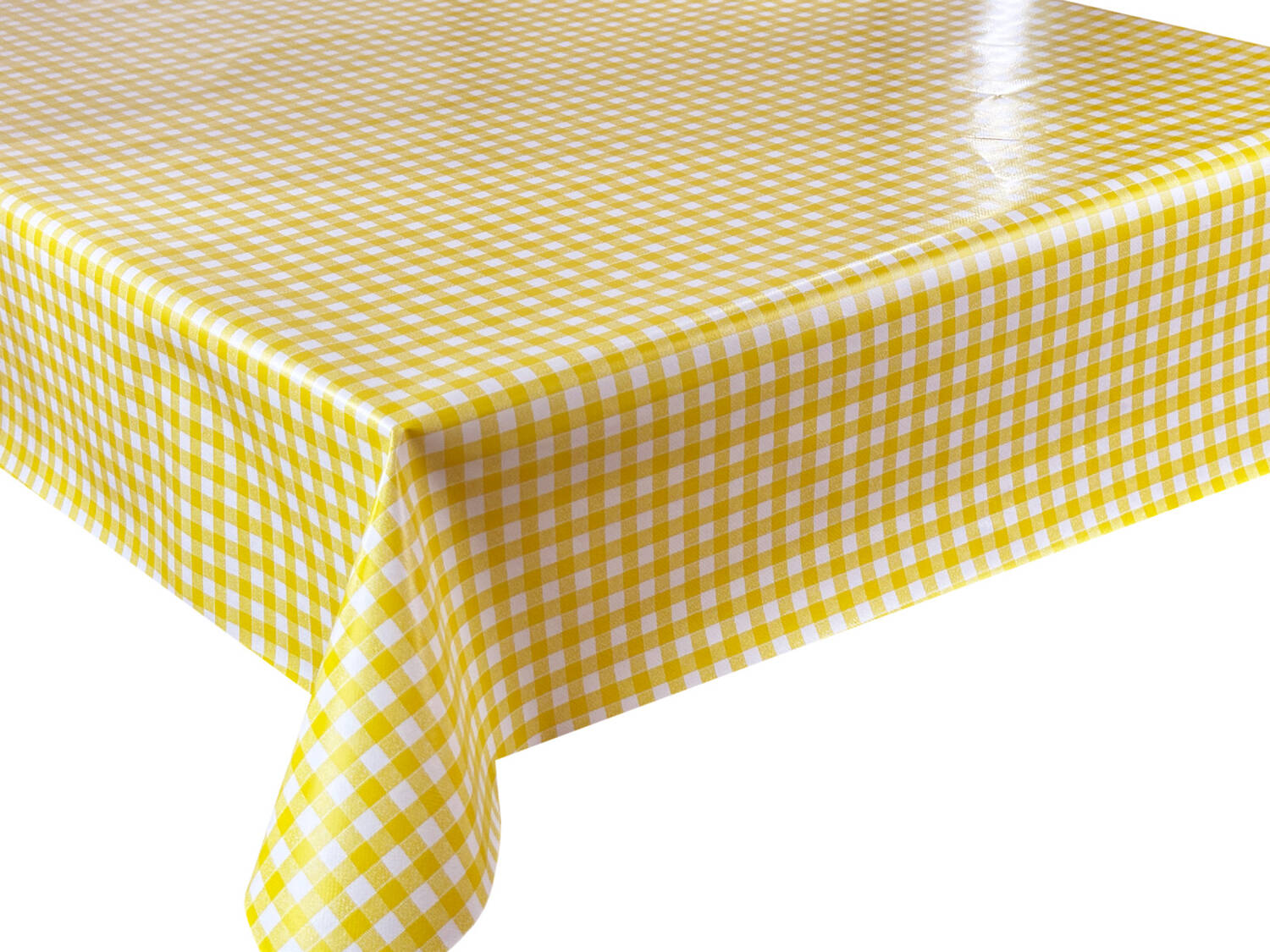 Cerata na Metry Obrus Ceratowy na Wymiar Żółta Kratka 200x140 cm