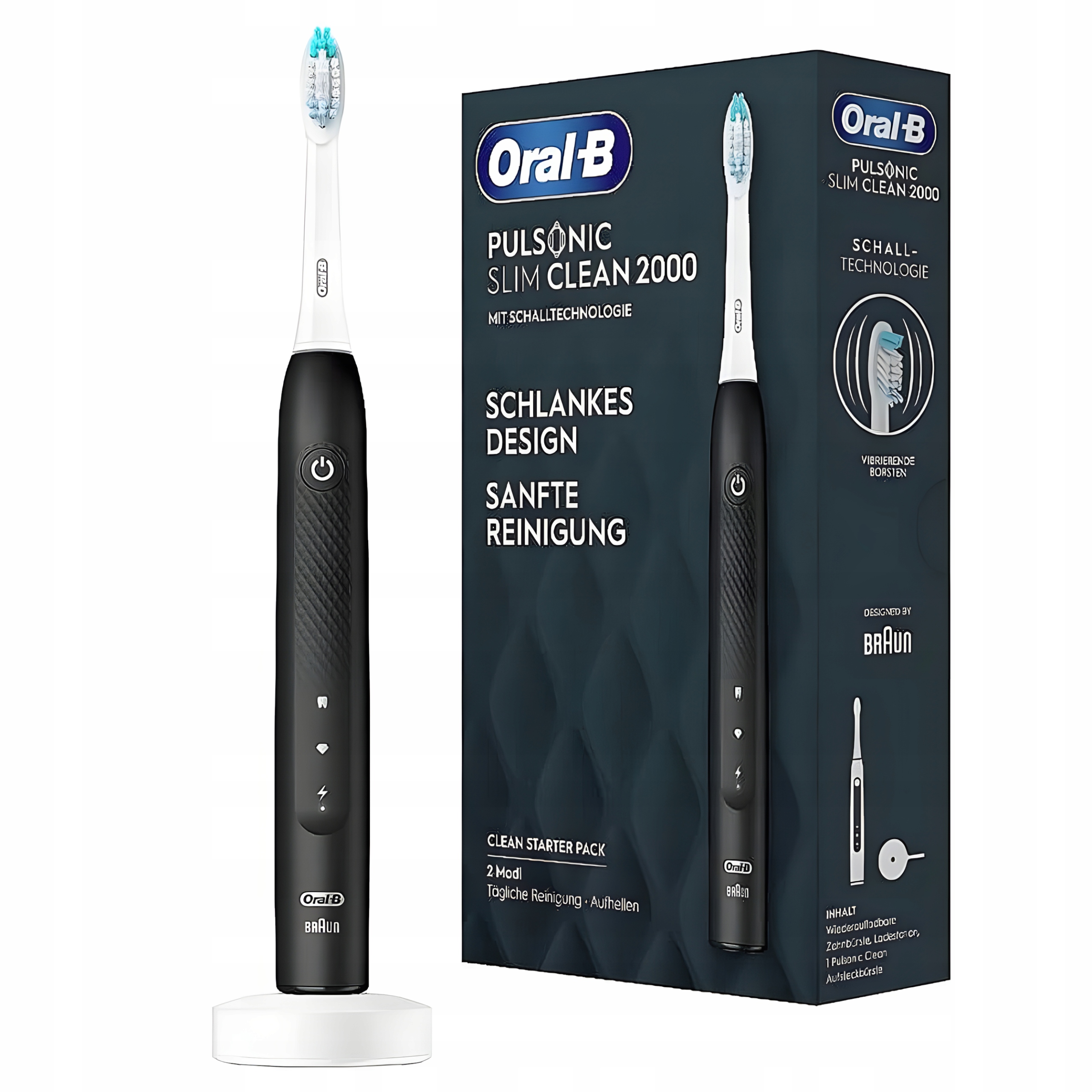 Szczoteczka Oral-B Pulsonic Slim 2000 Soniczna do Zębów Czarna