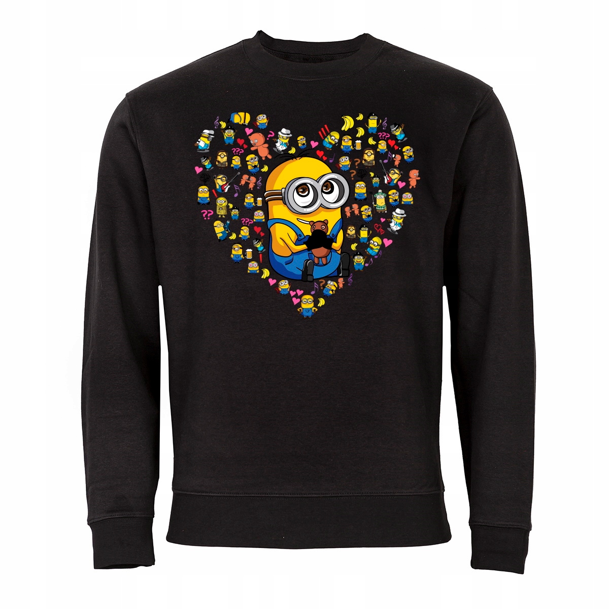 

Męska Bluza Z Nadrukiem Minionki Serce Heart
