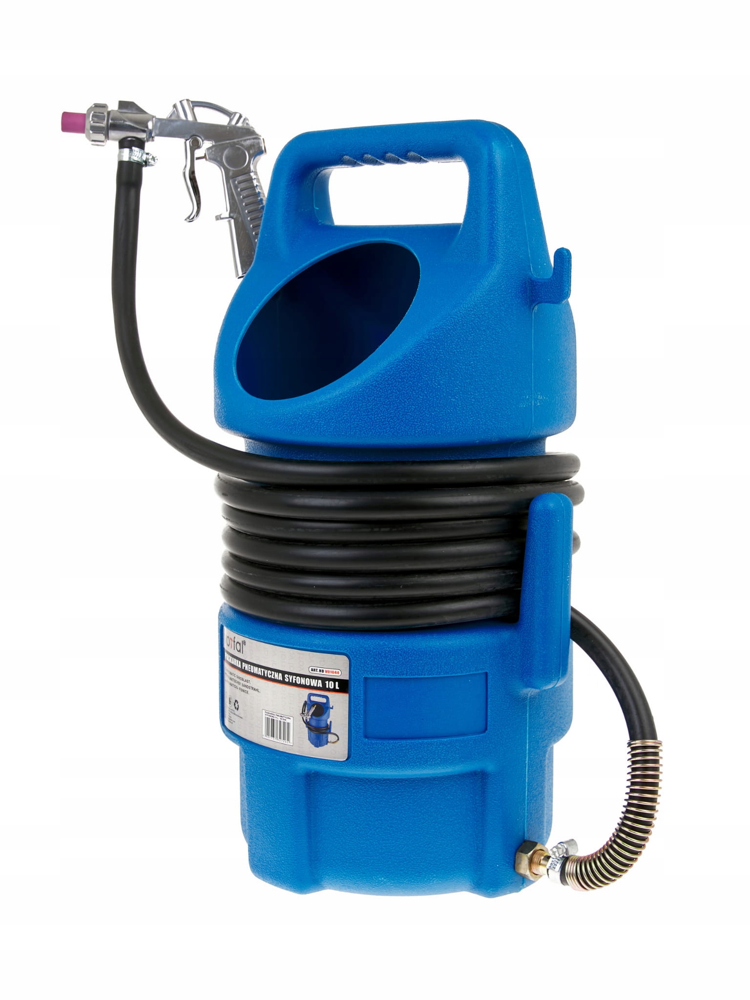 PIASKARKA SYFONOWA 10L 4 DYSZE DO PIASKOWANIA Kod producenta V01044