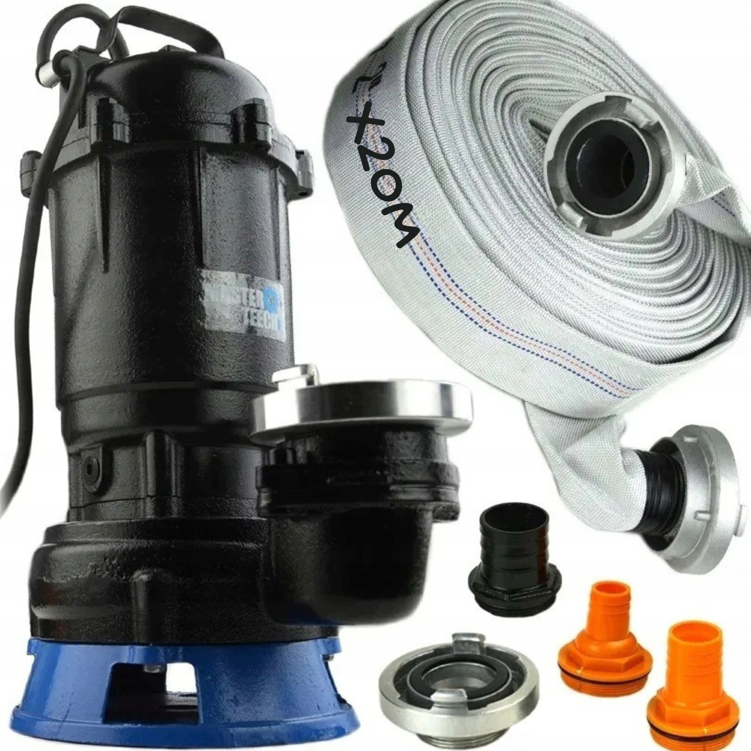 Čerpadlo Na Čistou Špinavou Vodu Žumpa 3300W S Drtičem Hadice