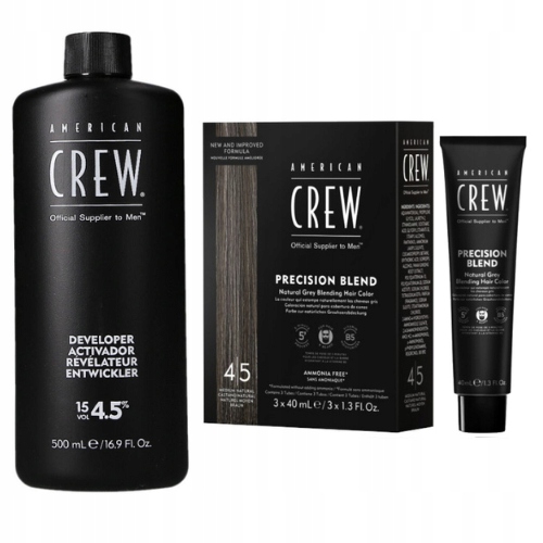Zestaw odsiwiacz do włosów Precision Blend American Crew 4-5 utleniacz