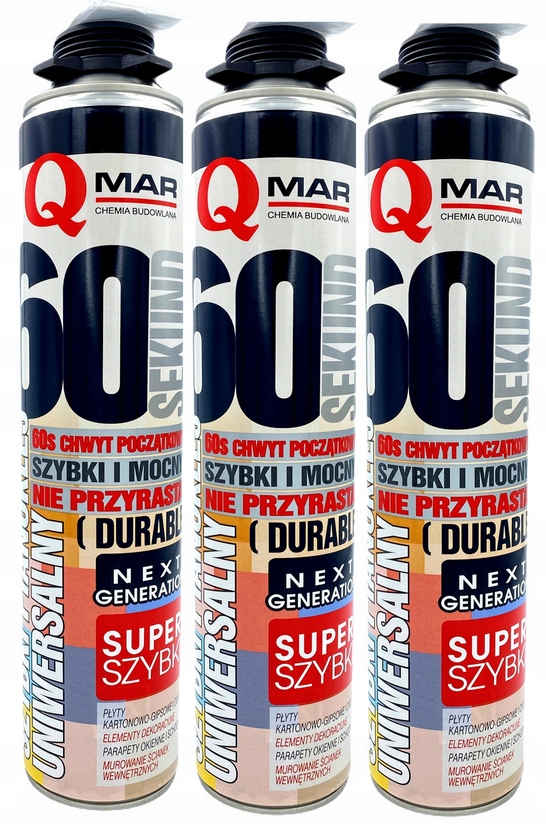 

Pianoklej budowlany Qmar 60sekund ościeżnice Klej