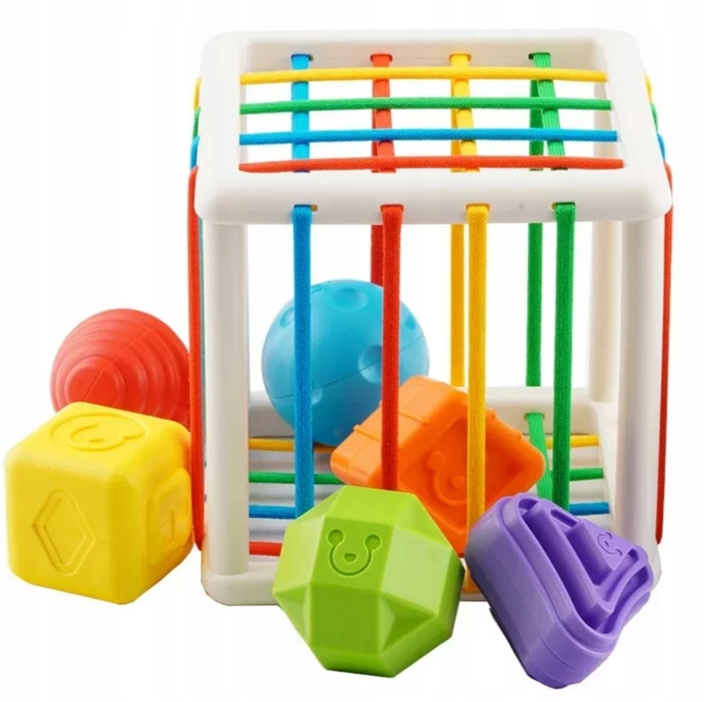

Elastyczna Kostka Sorter Sensoryczna Grzechotki