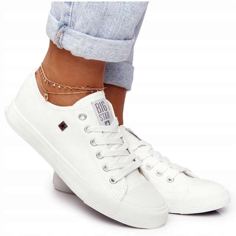 Damskie Trampki Big Star V274869 Białe 38