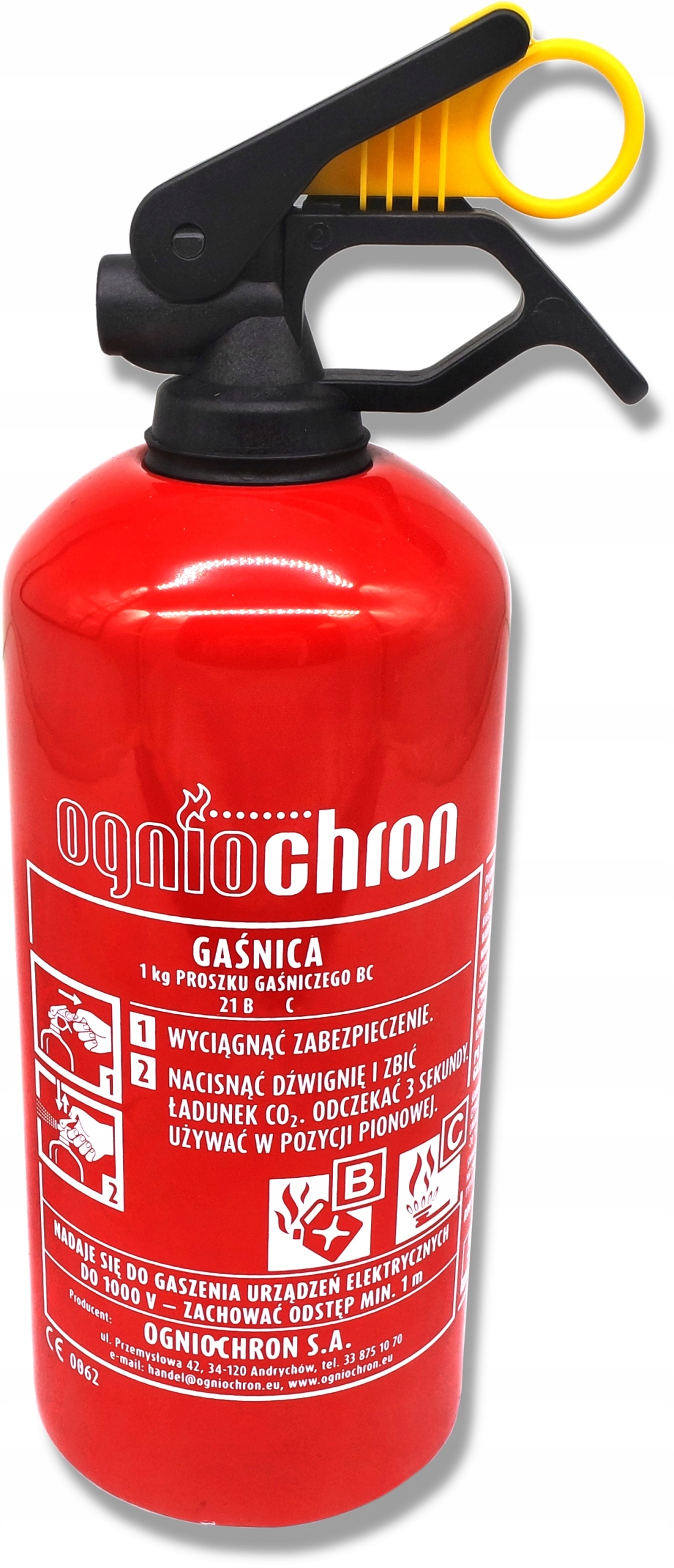 Gaśnica Proszkowa 1KG Samochodowa GP-1z Bc/mp prod. 2025