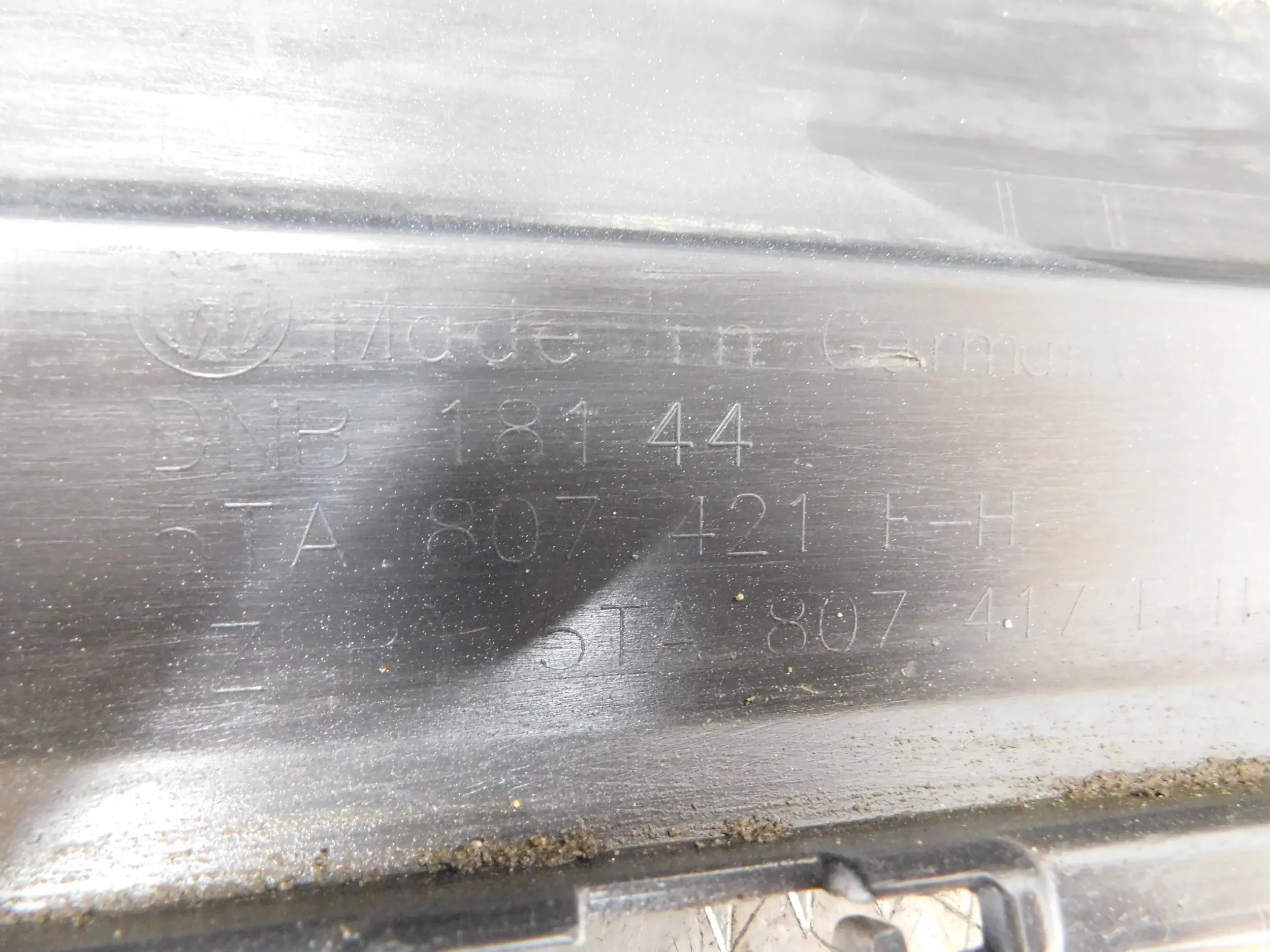 bumper rear part rear VW TOURAN III 15