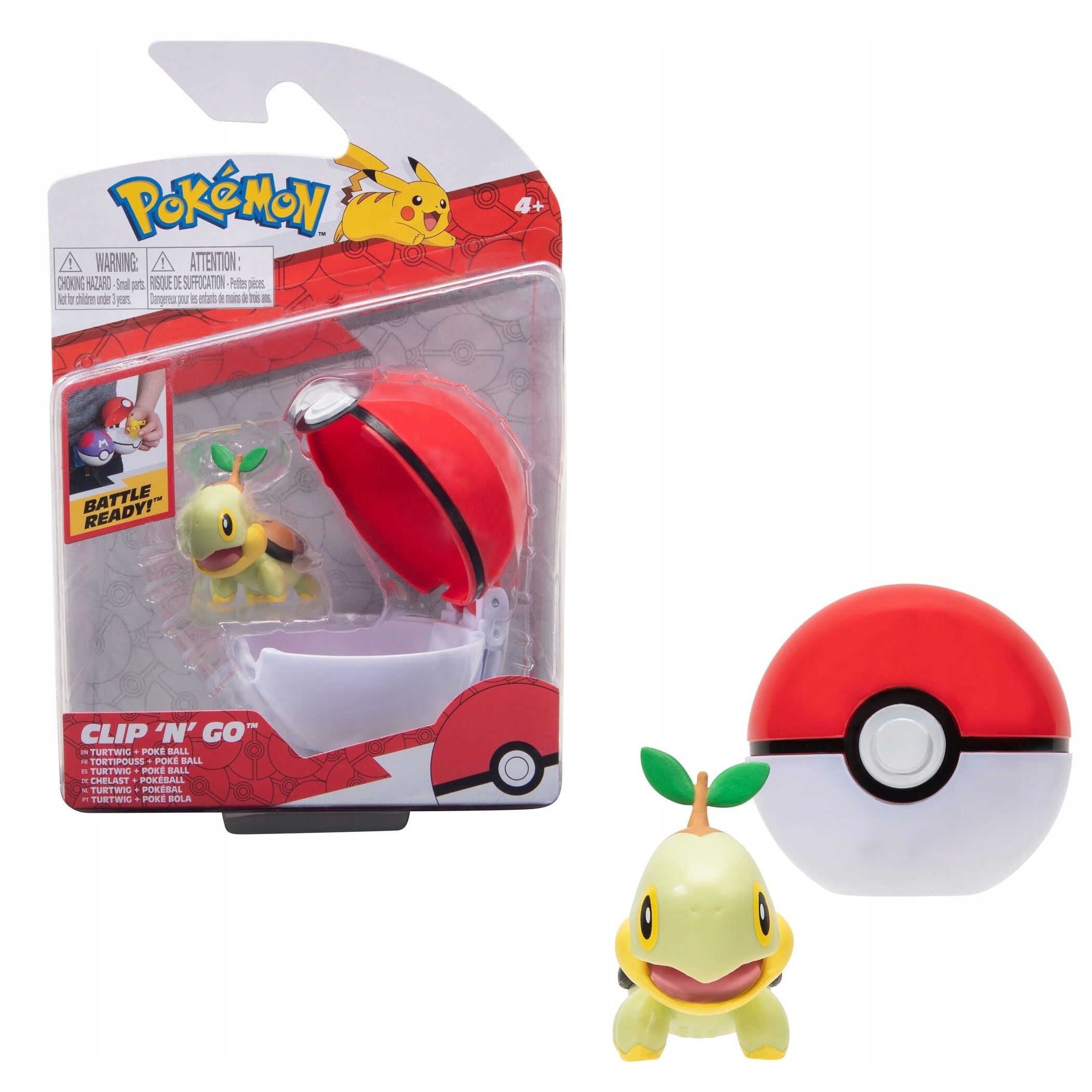 

Pokemon Poke Ball Clip N Go Figurka Turtwig