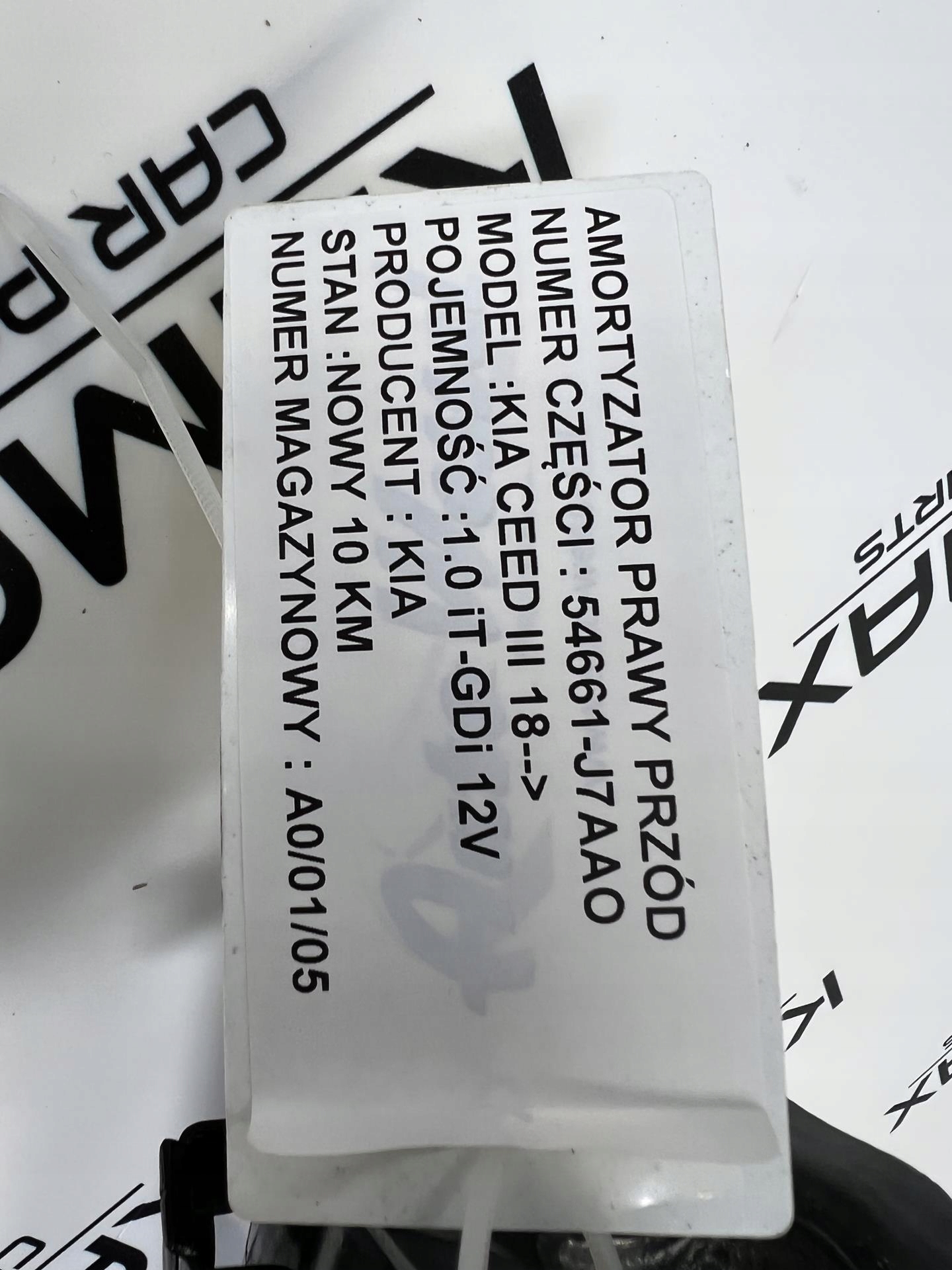 shock absorber left front KIA CEED 3 1.0T-GDI