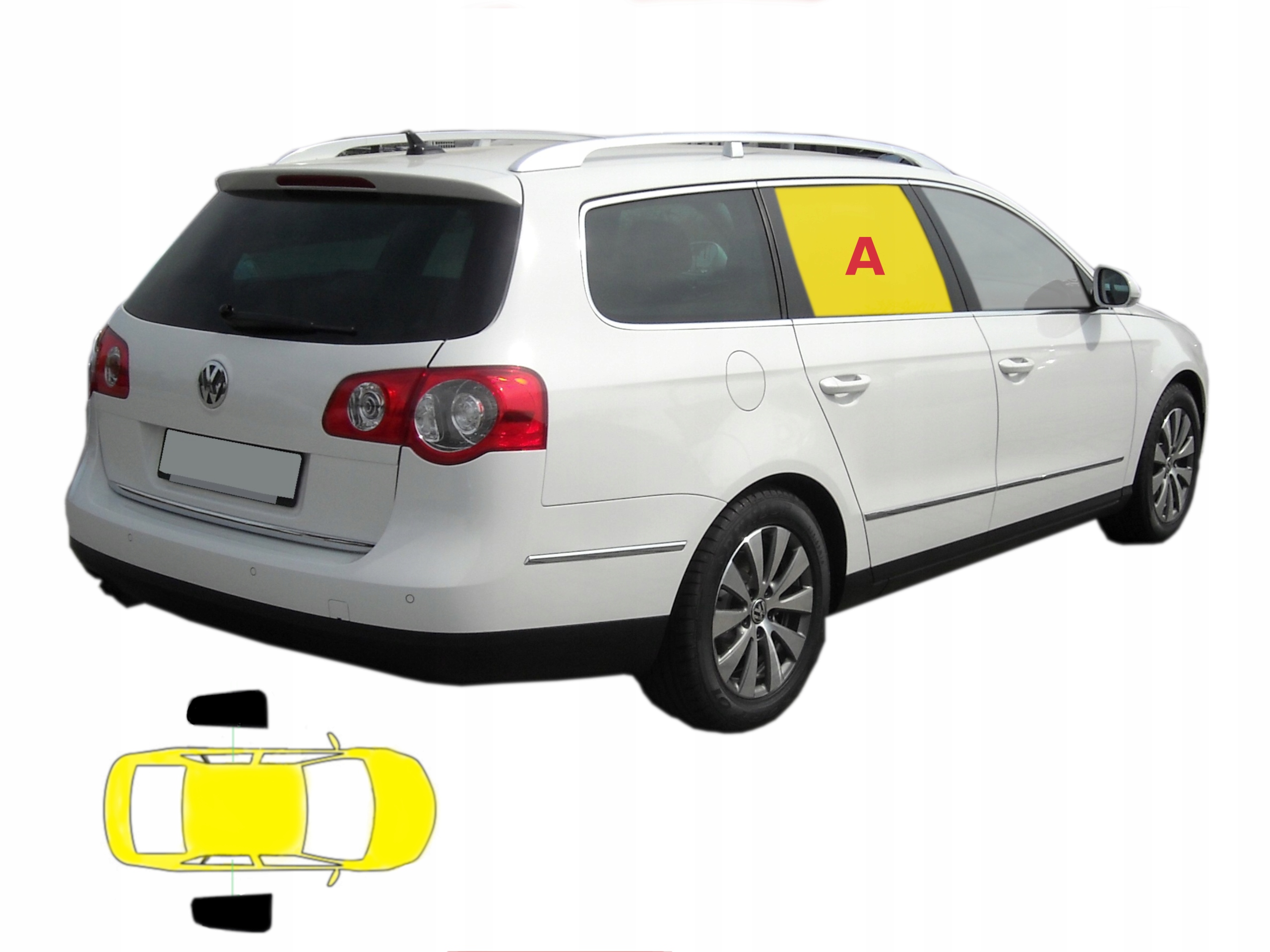 Záclony určené pro Vw Passat B6 kombi Variant