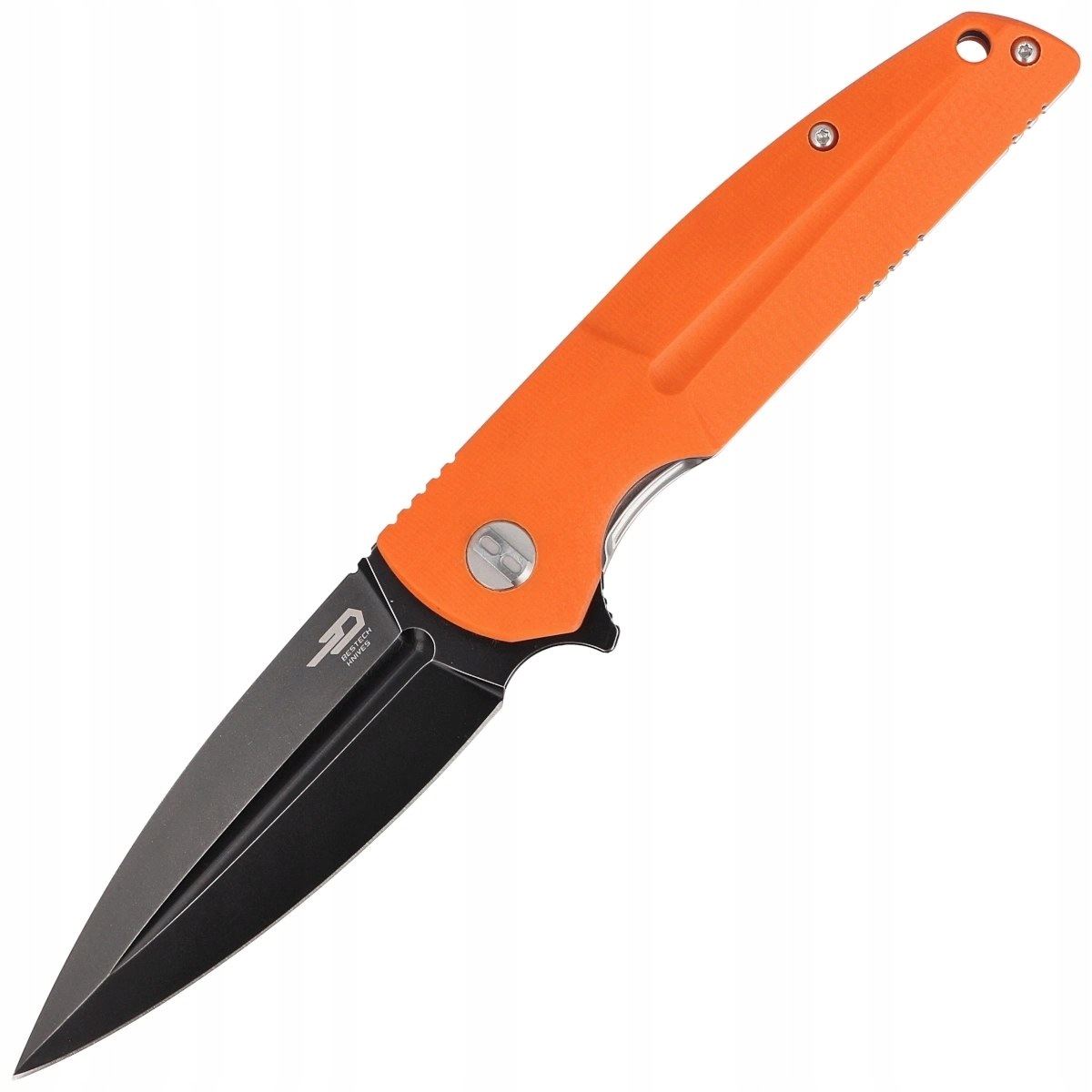 Nůž zavírací Bestech Fin Orange G10, Black Stonewashed (BG34B-3)
