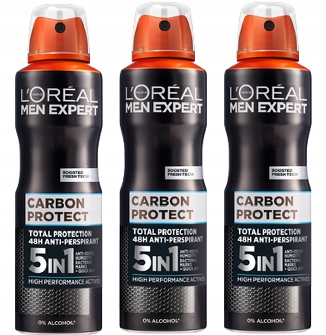 

LOreal Men Expert Carbon Protect Antyperspirant x3