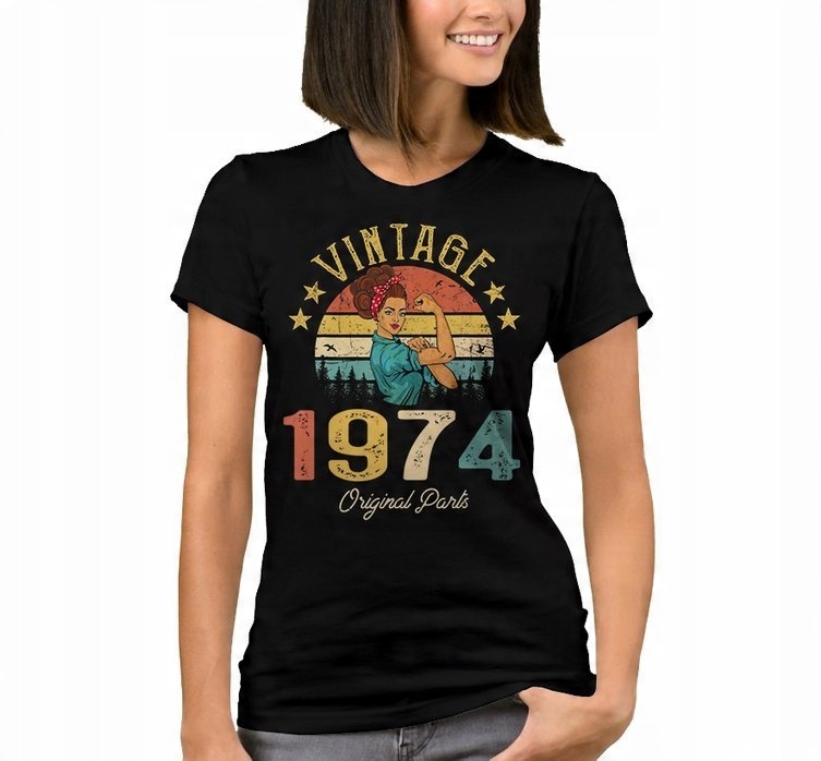 

Koszulka Damska Urodziny Vintage 1974 L